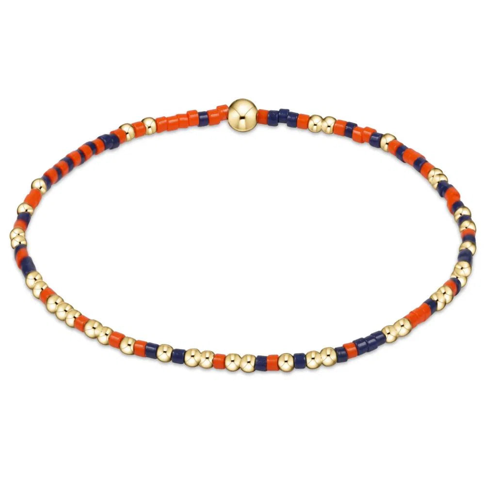 Gameday Hope Unwritten Bracelet - Bright Orange-Matte Navy