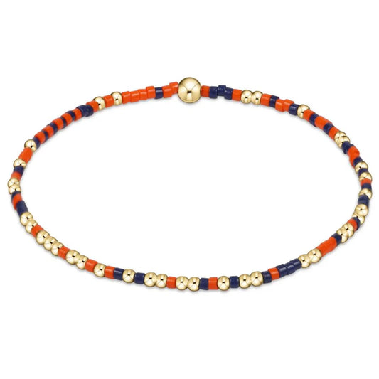 Gameday Hope Unwritten Bracelet - Bright Orange-Matte Navy