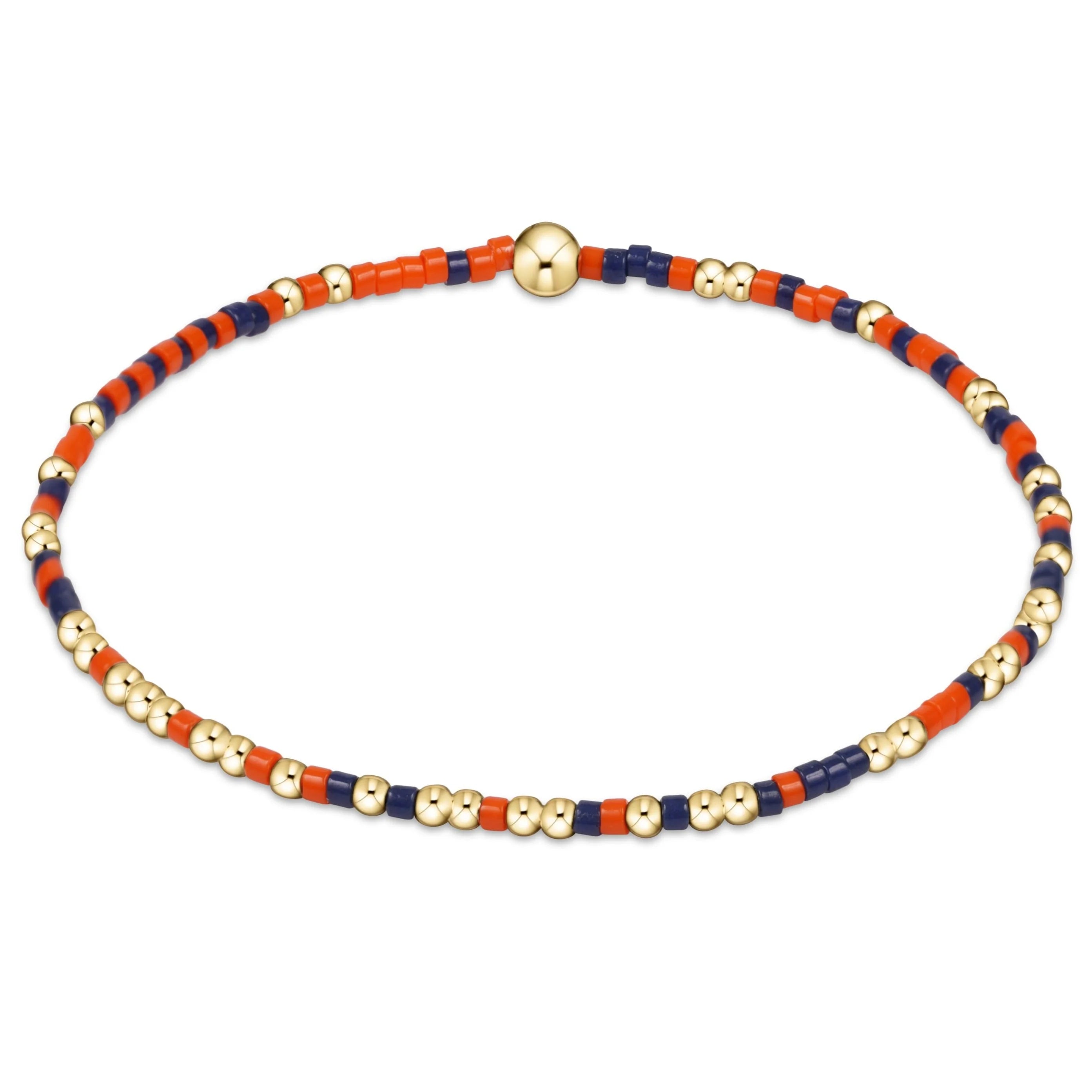 eGirl - Gameday Hope Unwritten Bracelet - Bright Orange-Matte Navy