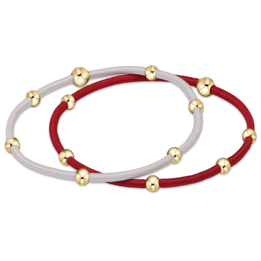 Gameday "E"ssentials Set - Crimson-White