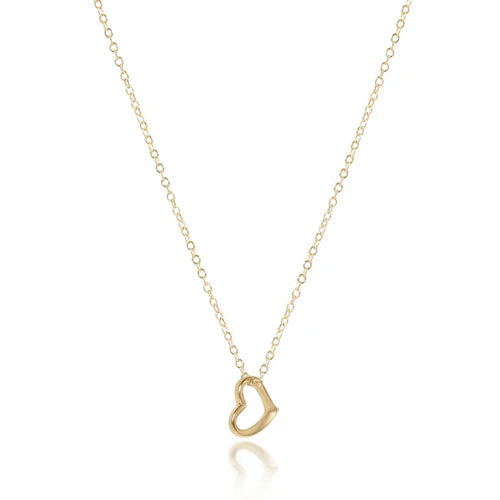 eGirl - 14" Necklace Gold - Love Small Gold Charm