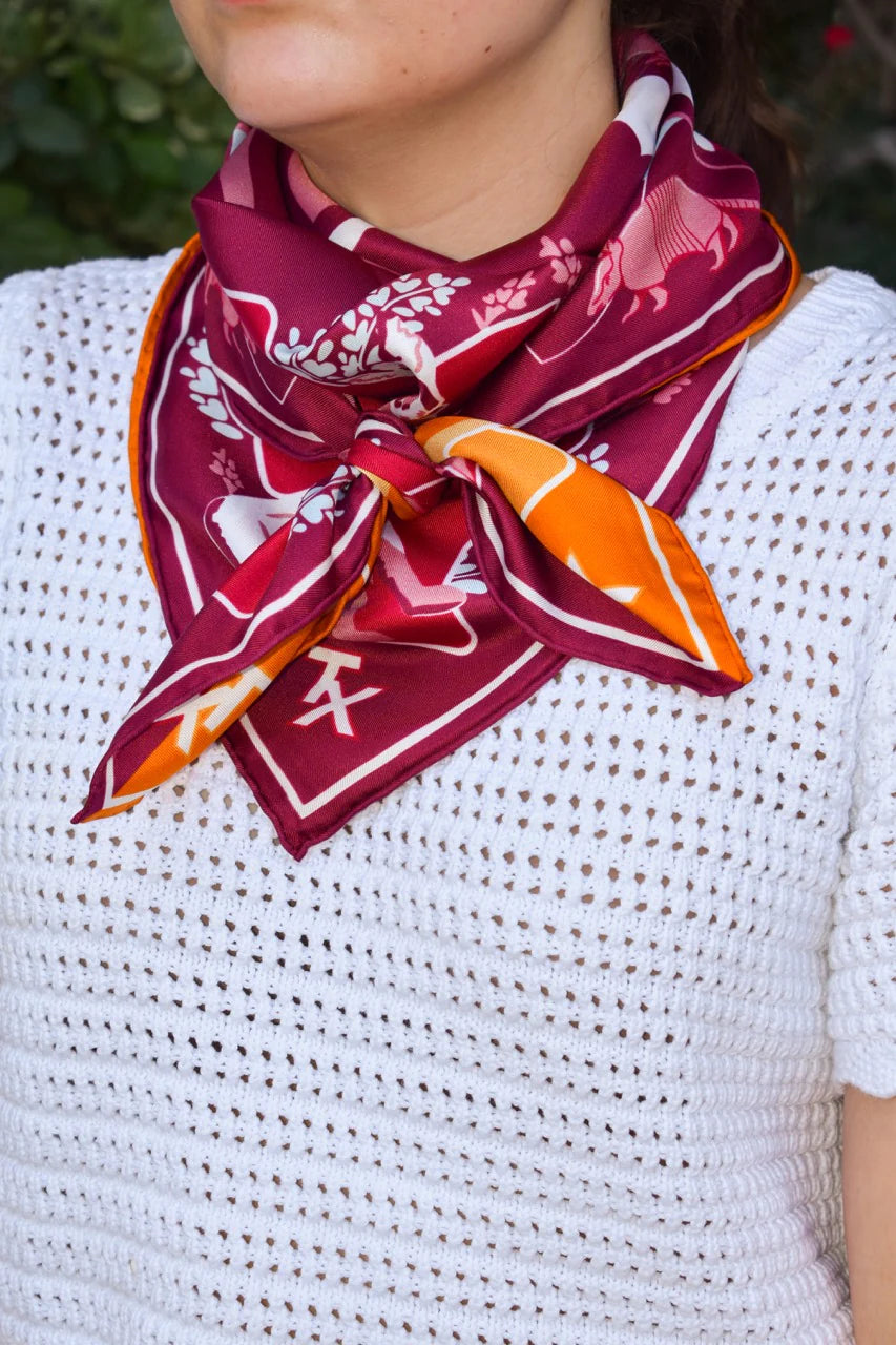 Saturday Silks - Austin v. College Station House Divided Saturday Scarf™