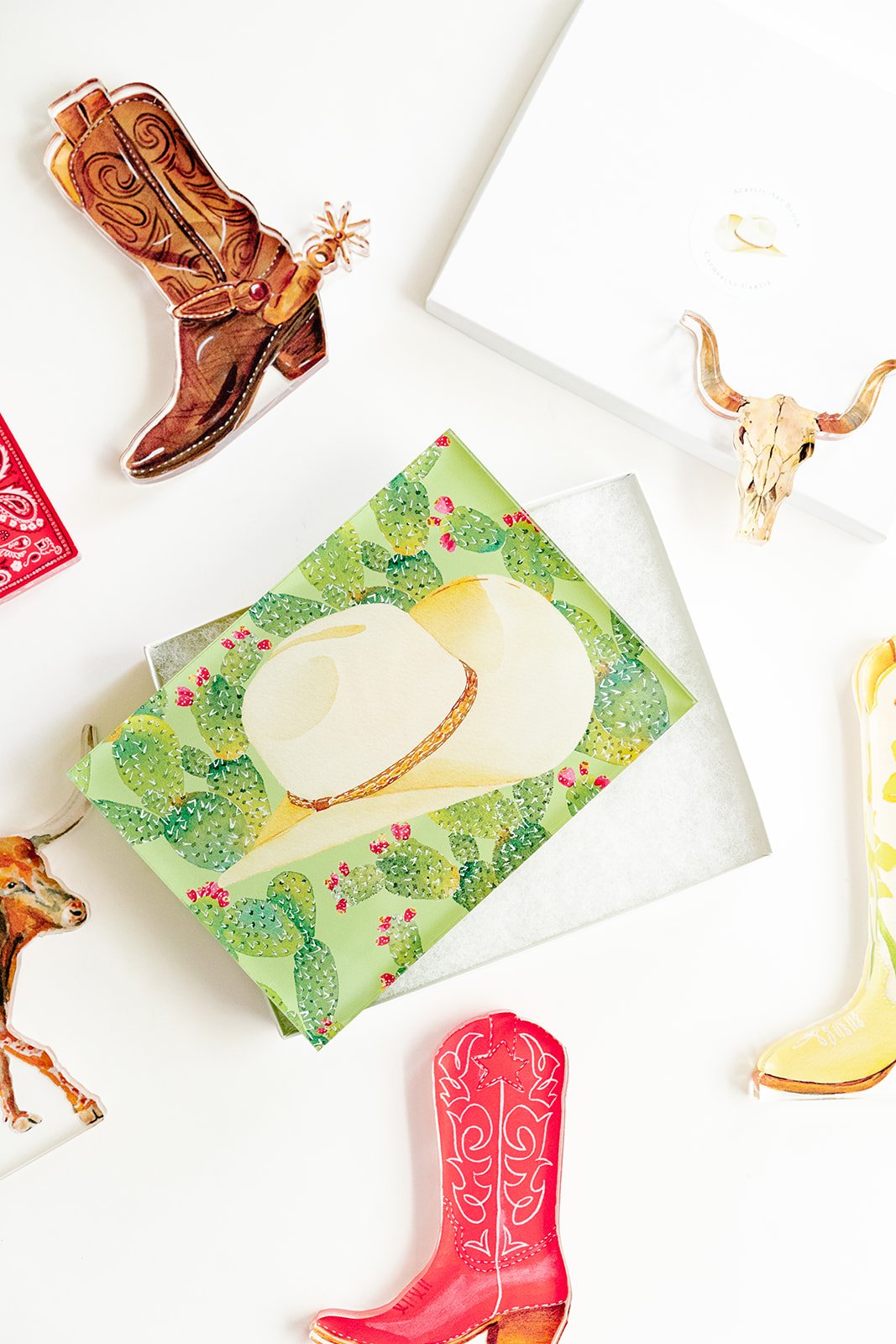 Spur Boot Acrylic Art Block