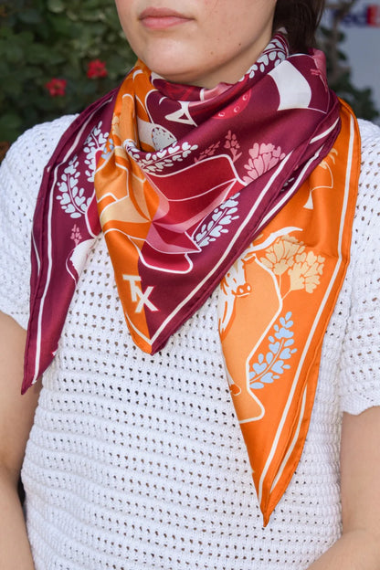 Saturday Silks - Austin v. College Station House Divided Saturday Scarf™