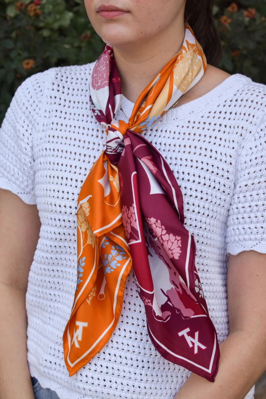 Saturday Silks - Austin v. College Station House Divided Saturday Scarf™