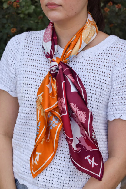 Saturday Silks - Austin v. College Station House Divided Saturday Scarf™