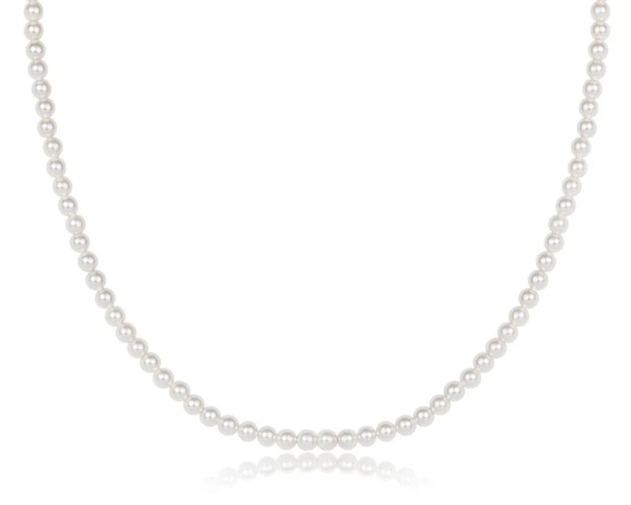 Choker Beaded - Classic Pearl 3mm