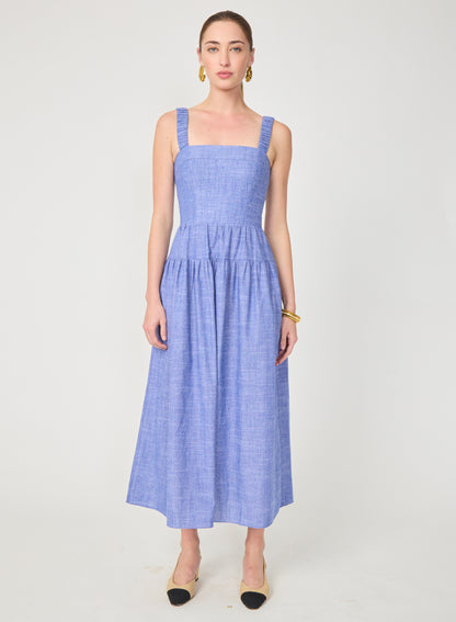 Julien Dress - Cadet Blue Chambray