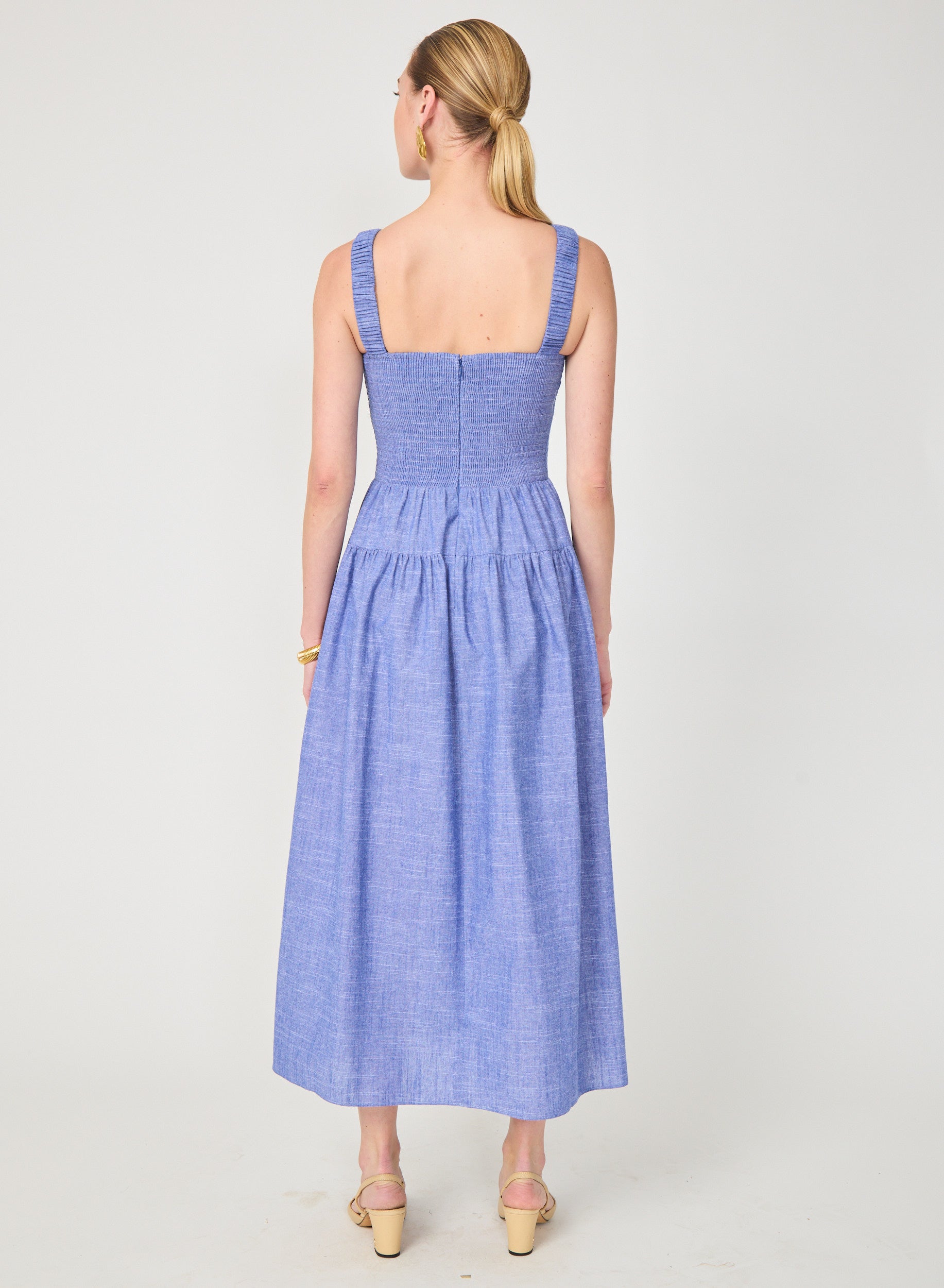 Julien Dress - Cadet Blue Chambray