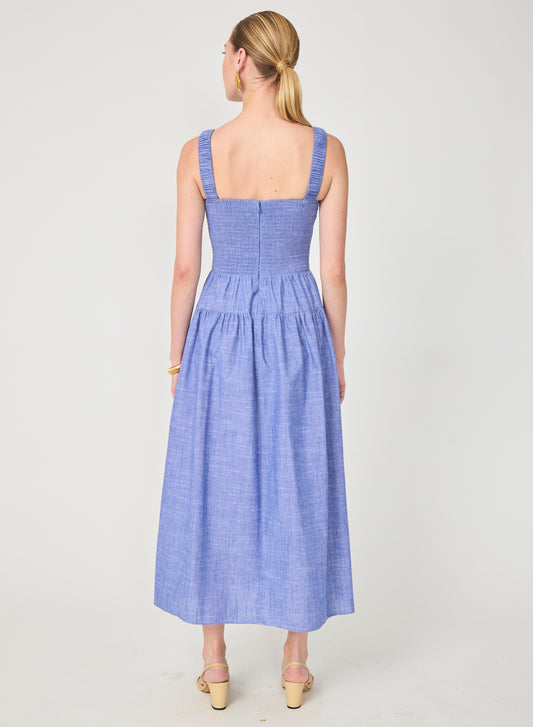 Julien Dress - Cadet Blue Chambray