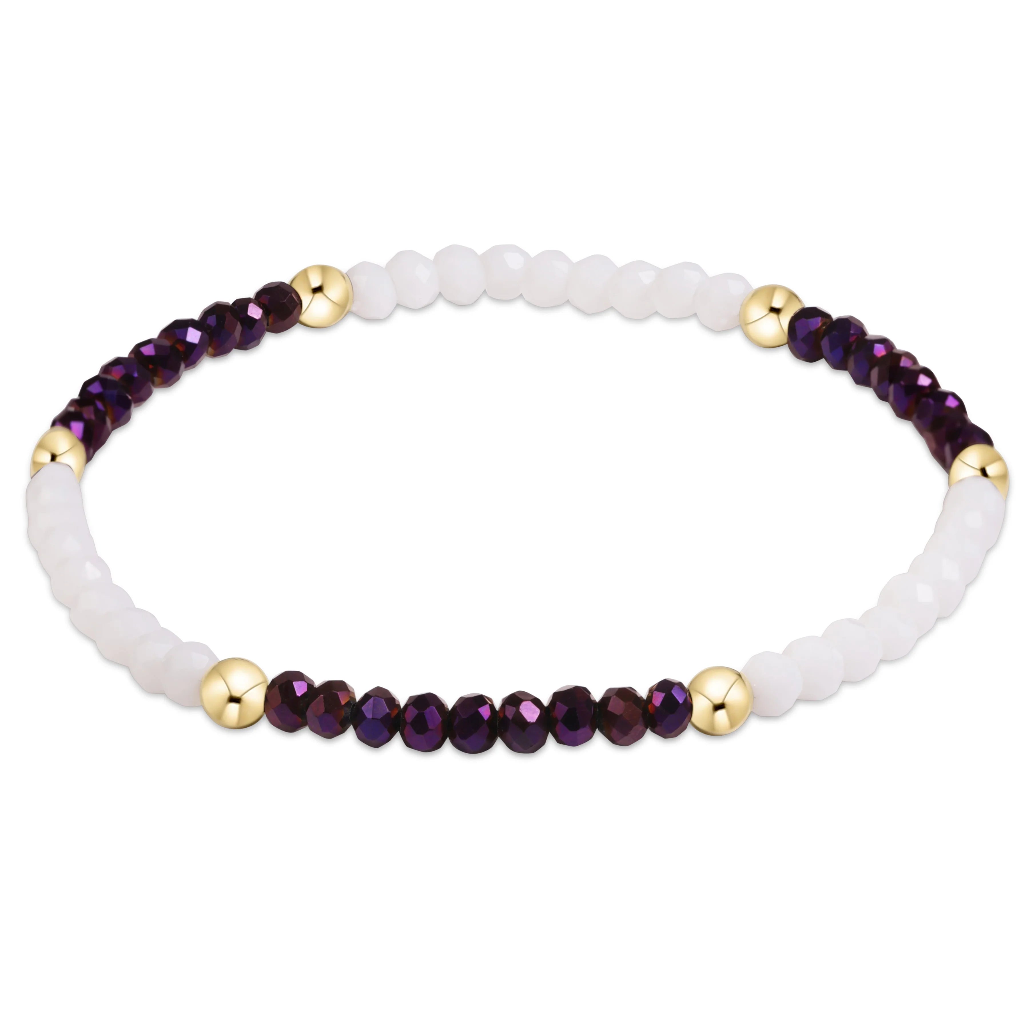 Gameday Flirty Presence Bracelet - Purple - White
