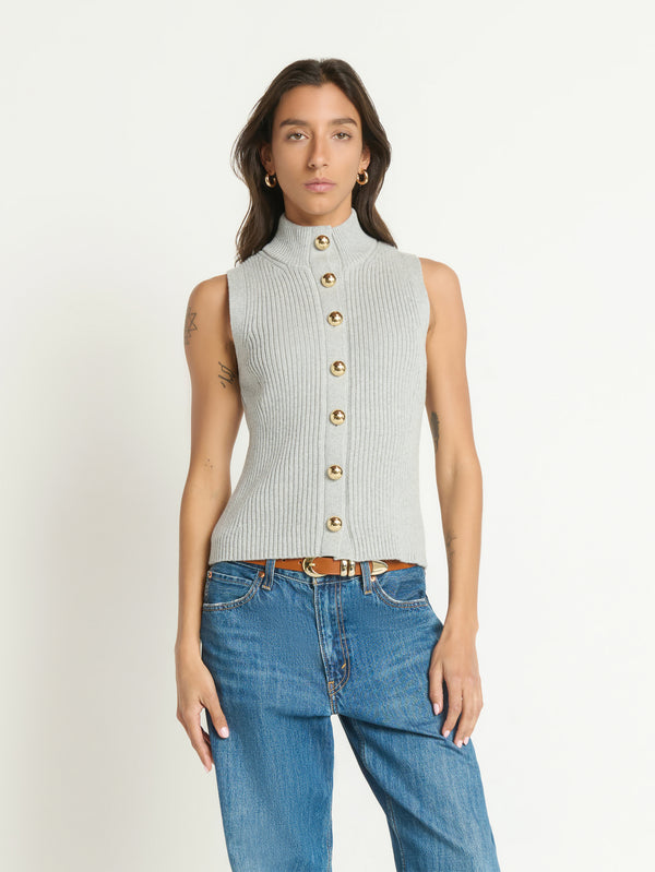 Ira Sweater Vest - Heather Grey