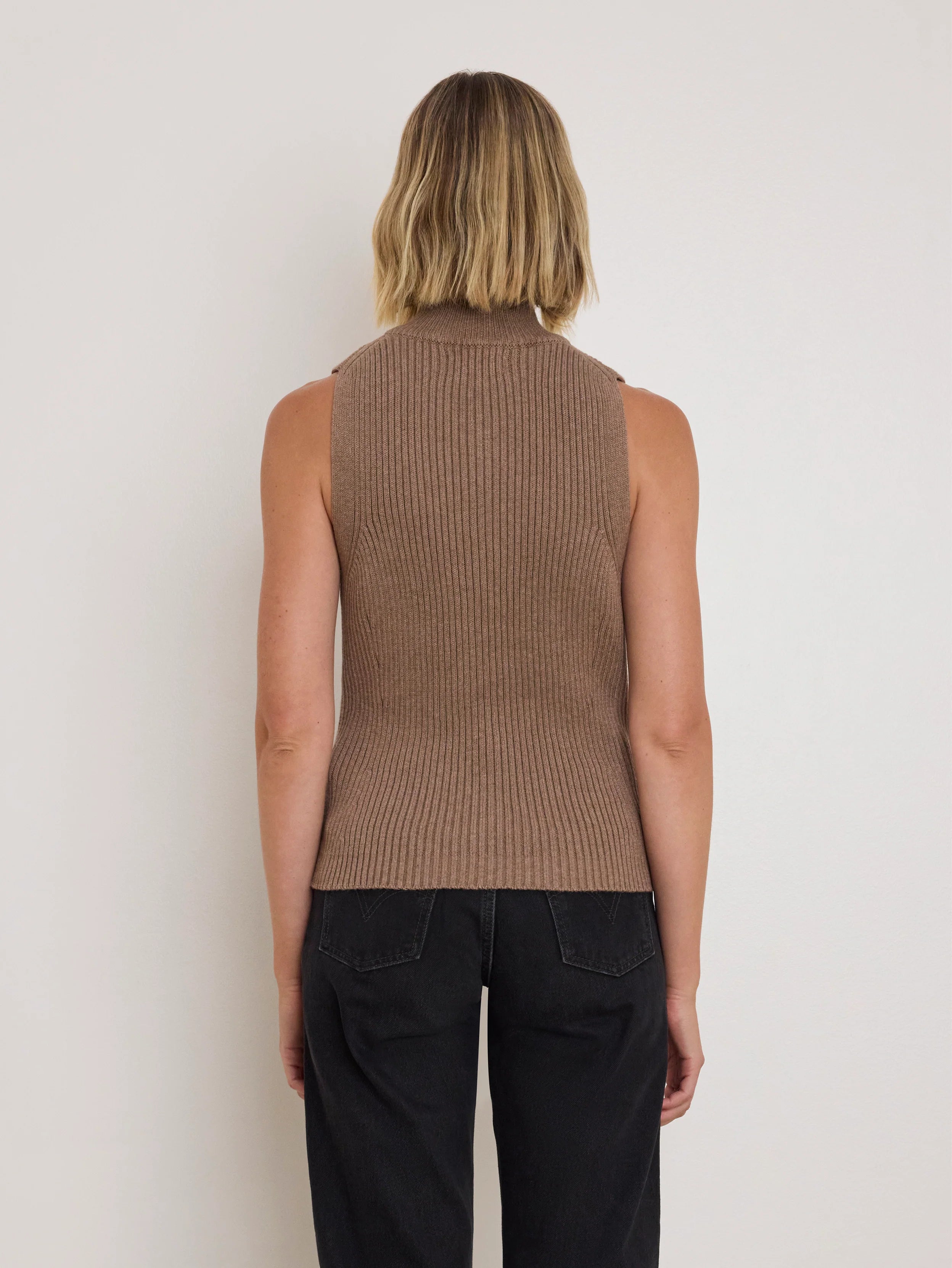 Ira Sweater Vest - Biscotti