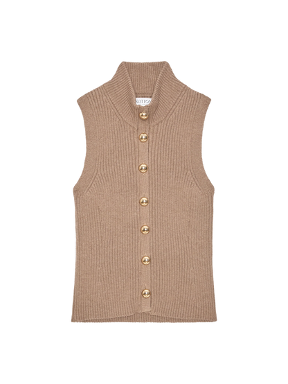 Ira Sweater Vest - Biscotti