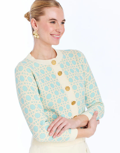 Mestiza - Isabel Cardigan - Solihiya Blue/Ivory