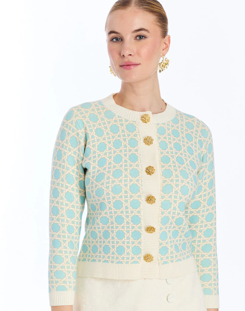 Mestiza - Isabel Cardigan - Solihiya Blue/Ivory