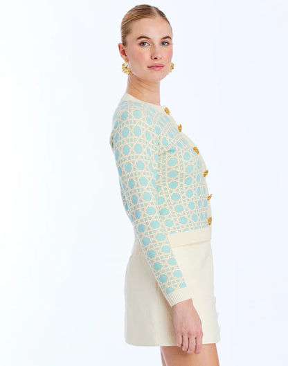 Mestiza - Isabel Cardigan - Solihiya Blue/Ivory