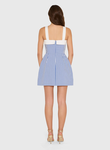 Mindy Dress - Blue Ivory