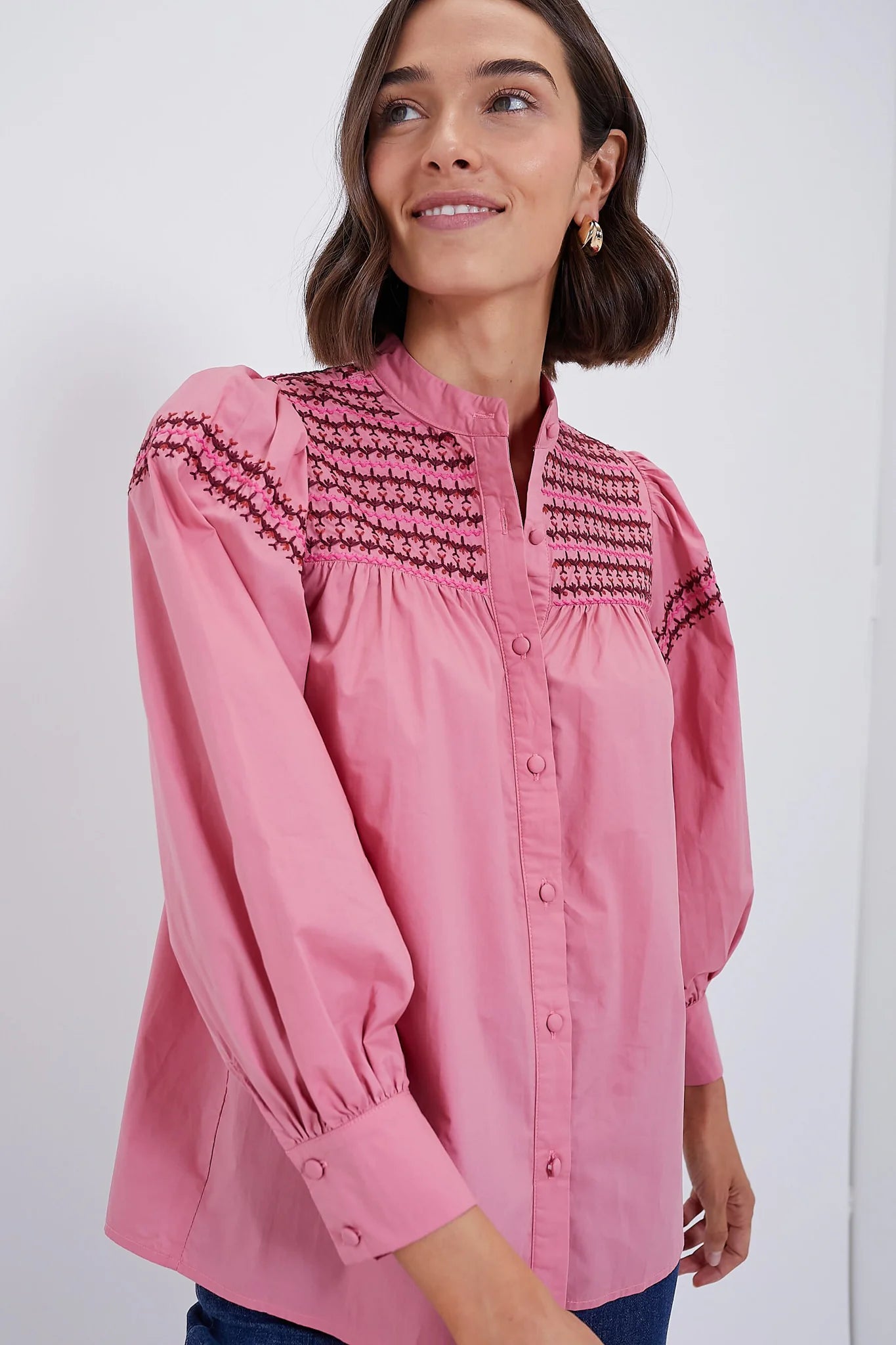 The Shirt - Long Sleeve Saylor Shirt - Rose