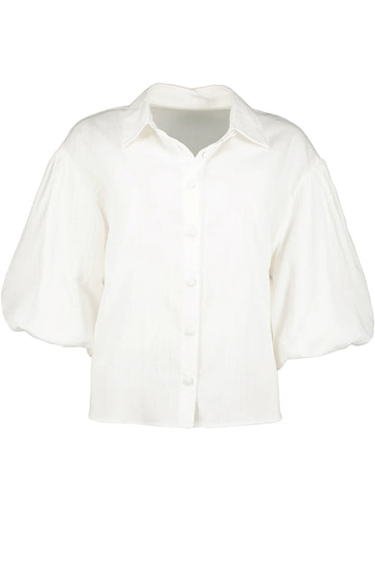 bishop + young - Tyra Puff Sleeve Top - Porcelain