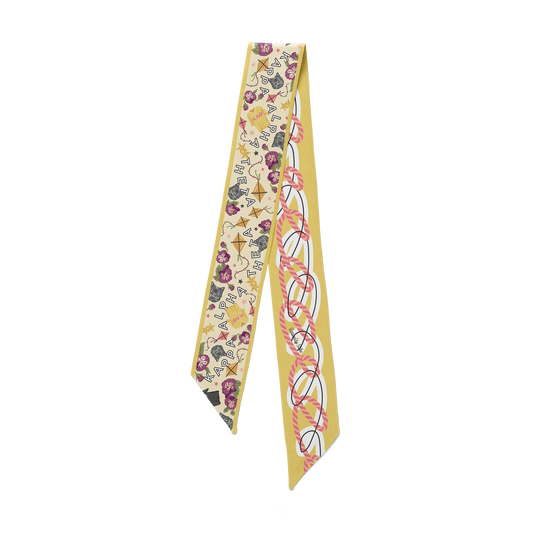 Saturday Silks - Kappa Alpha Theta Skinny Scarf