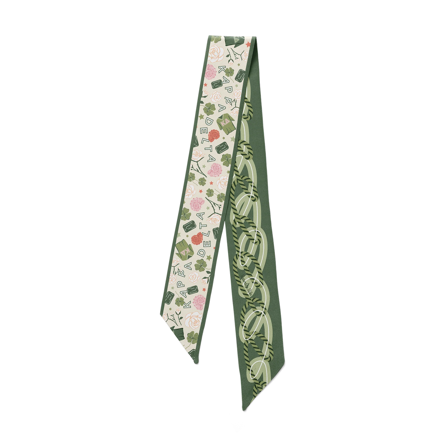 Saturday Silks - Kappa Delta Skinny Scarf