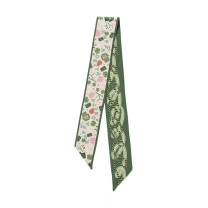 Saturday Silks - Kappa Delta Skinny Scarf