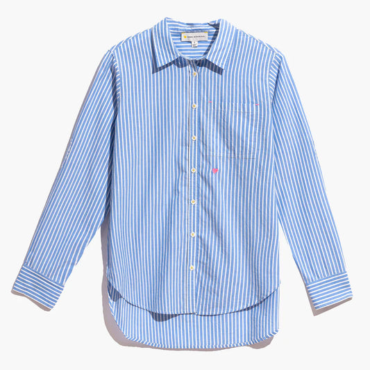 KERRI ROSENTHAL - Mia Shirt - Stripe Blue/White