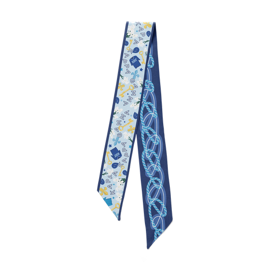 Saturday Silks - Kappa Kappa Gamma Skinny Scarf