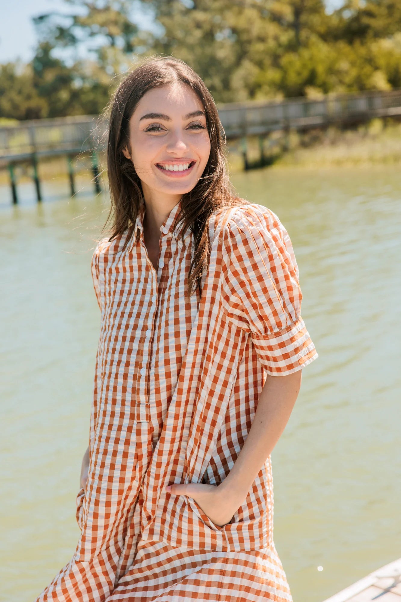 Liv Dress - Field Check