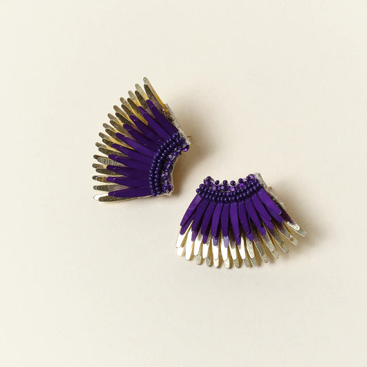 Mignonne Gavigan - Mini Madeline Earrings - Purple/Gold