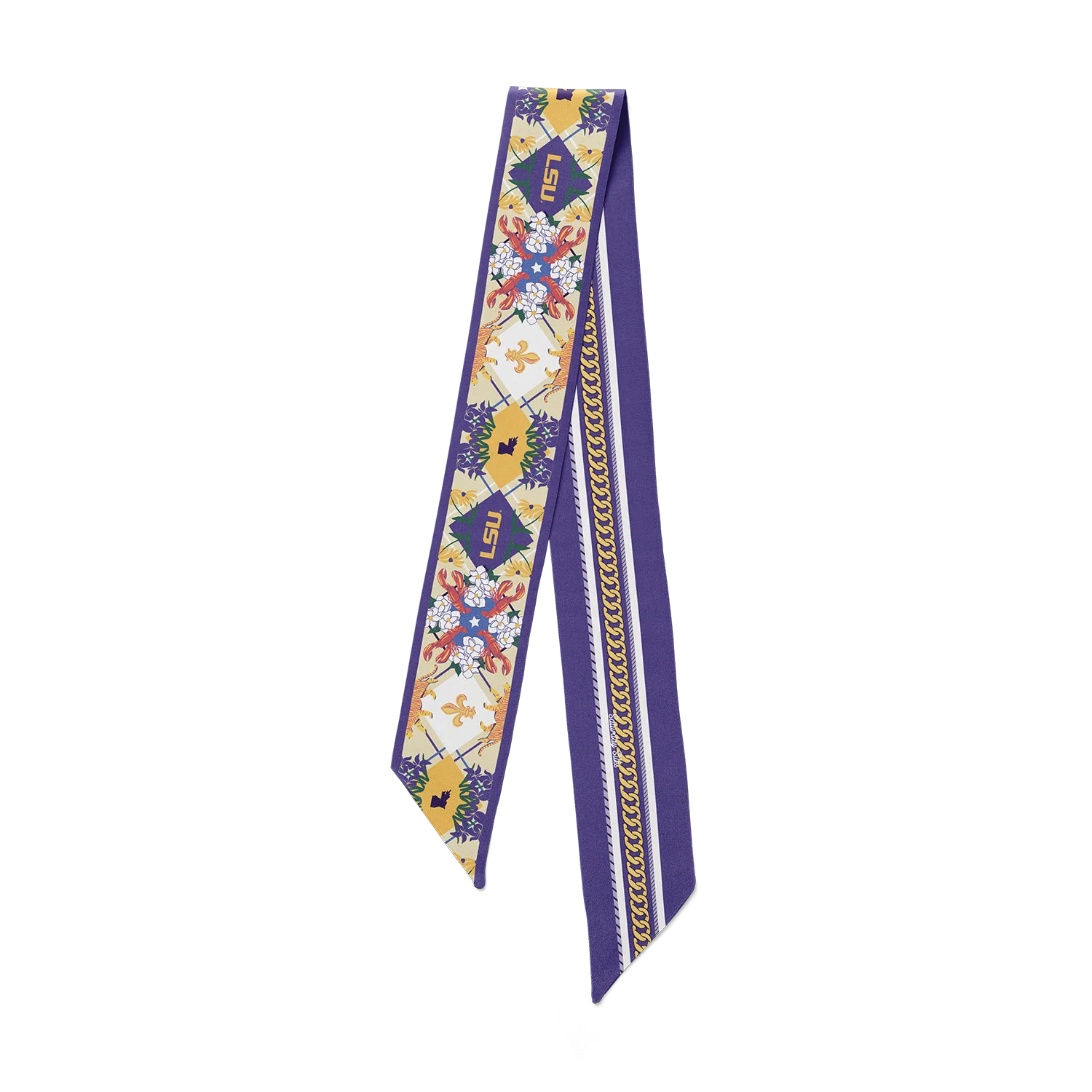 Saturday Silks - All-Star Skinny Scarf - LSU
