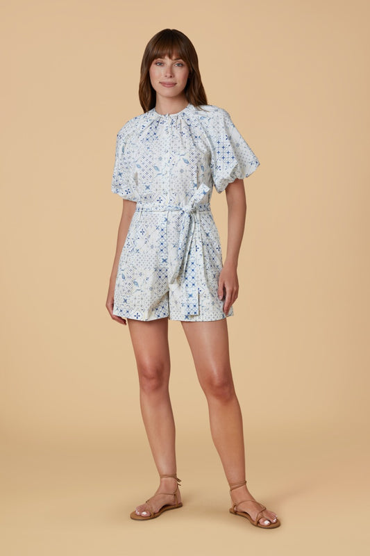 OLIVIA By Livro - Jane Romper - Delft Tile