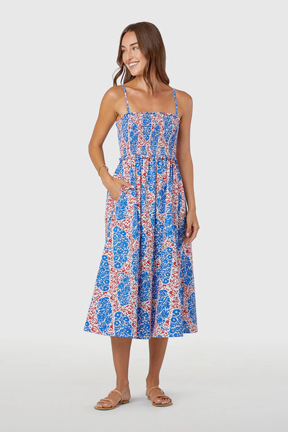 LIVRO - Smocked Dress - Vineyard