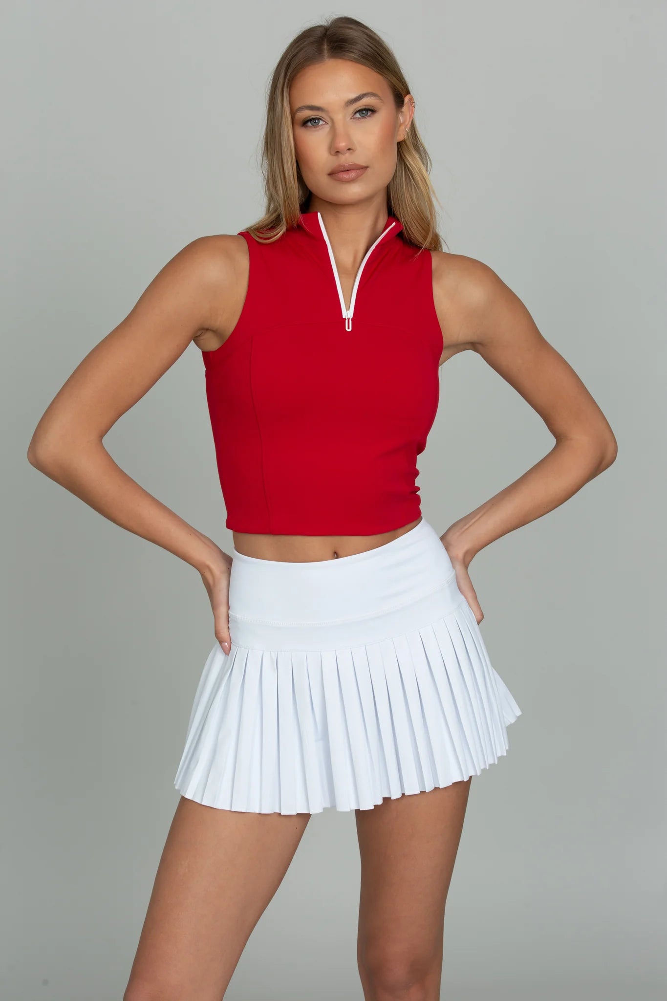 Off-White Pleated Tennis Skirt