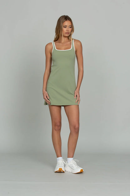 Matcha Open Back Dress