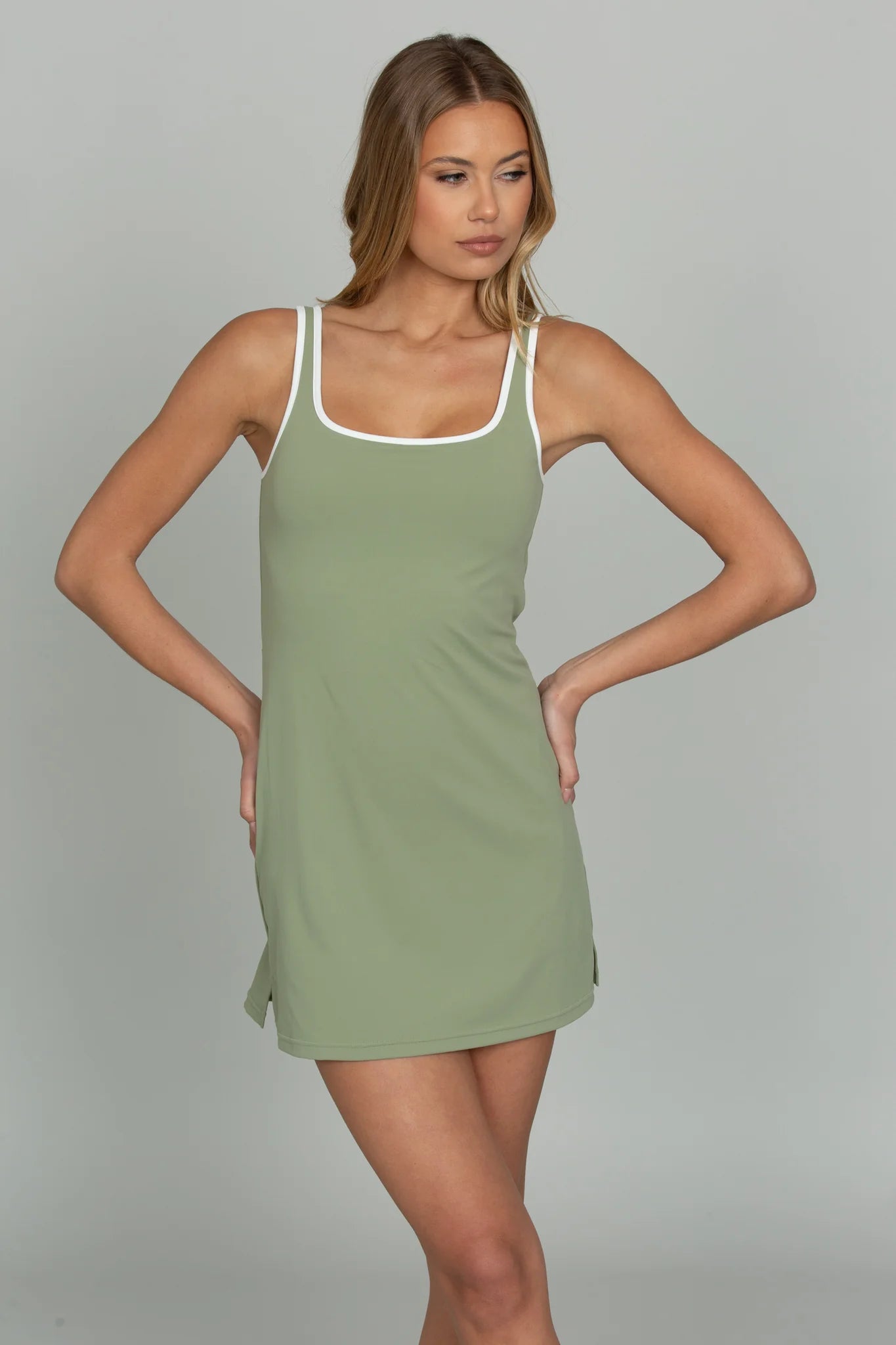 Matcha Open Back Dress
