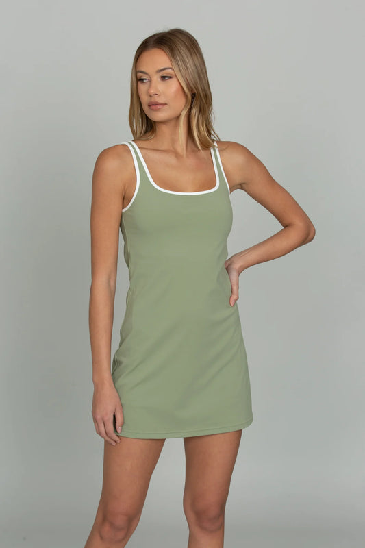 Matcha Open Back Dress