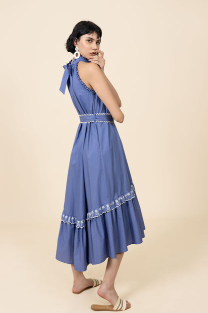 Emily Lovelock - Celine Dress - Blue