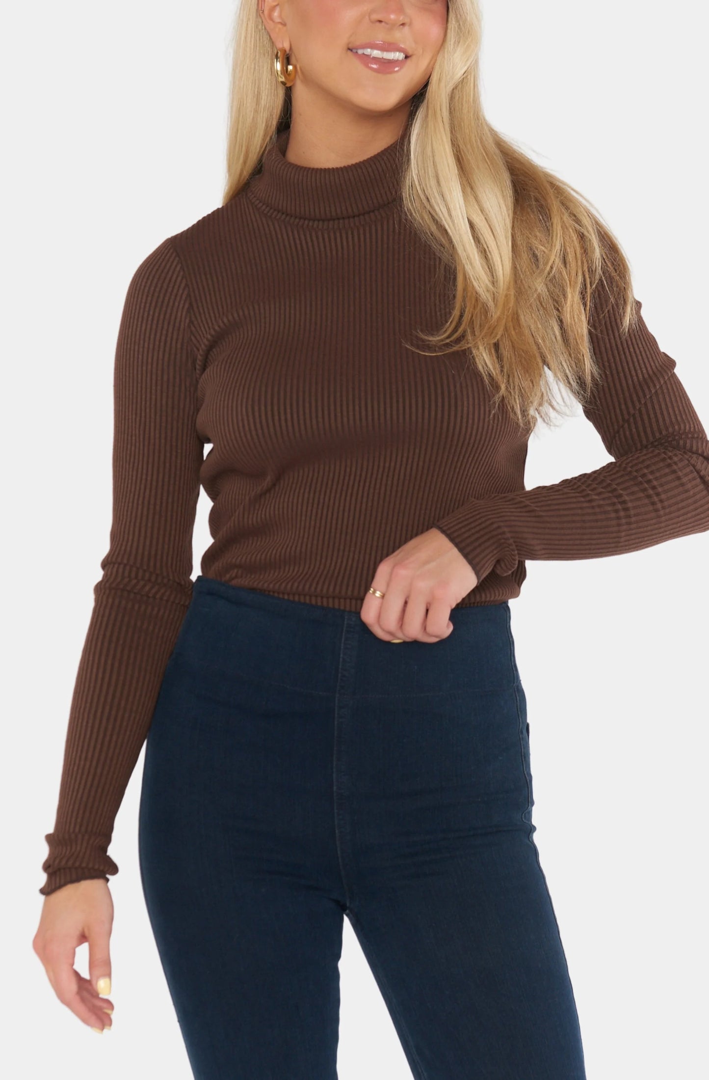 Show Me Your Mumu - Layer Up Top - Winter Rib Chocolate