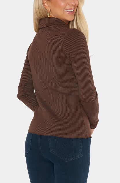 Show Me Your Mumu - Layer Up Top - Winter Rib Chocolate