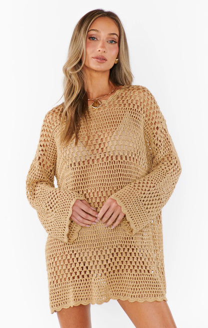 Show Me Your Mumu - Paula Pullover - Latte Crochet