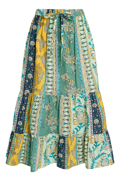 Market Skirt - Paisley Ribbon