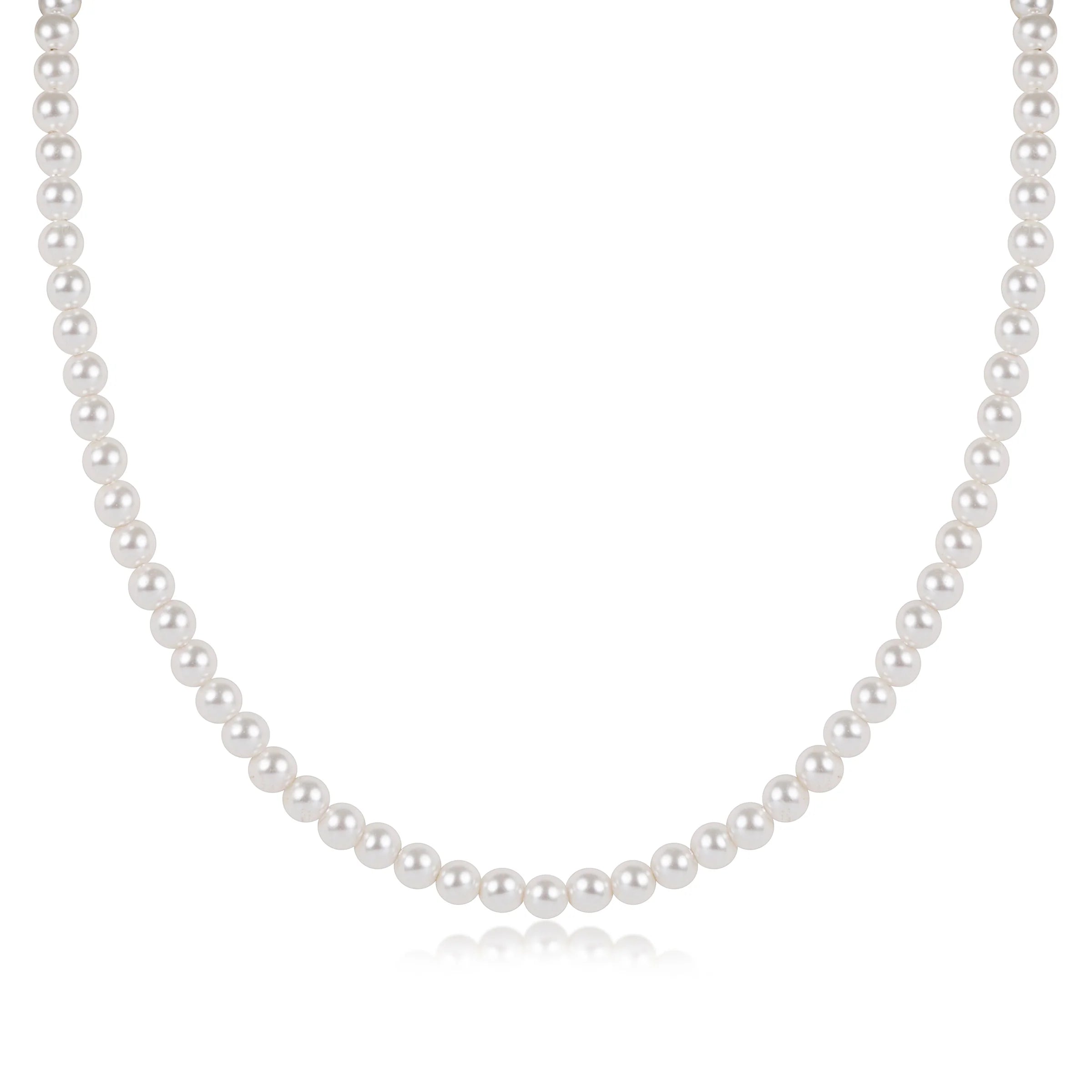 Choker Beaded - Classic Pearl 4mm