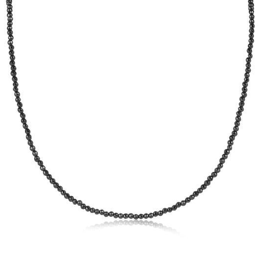 Choker Faceted Hematite 2MM Bead