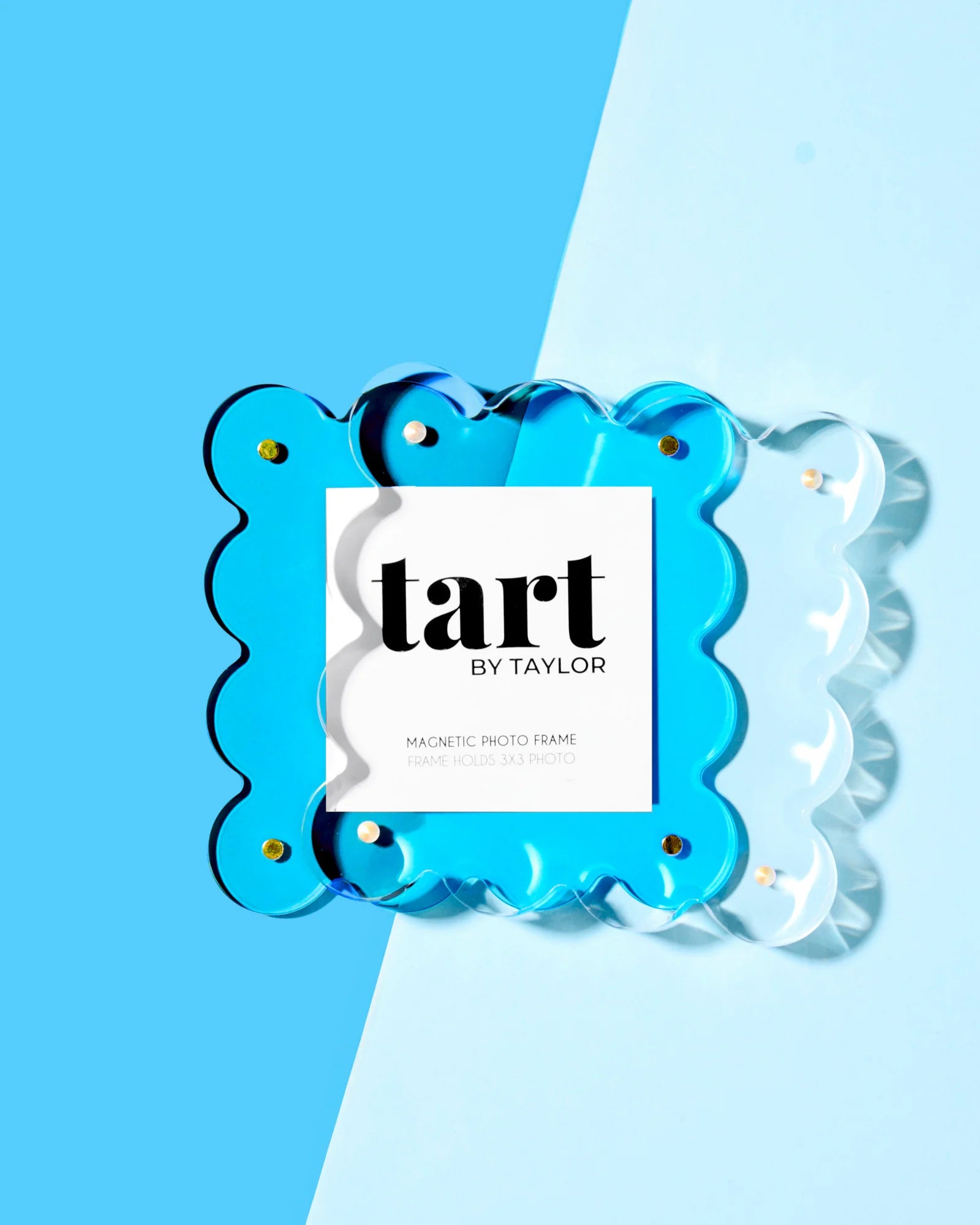 Neon Blue Mini Acrylic Picture Frame