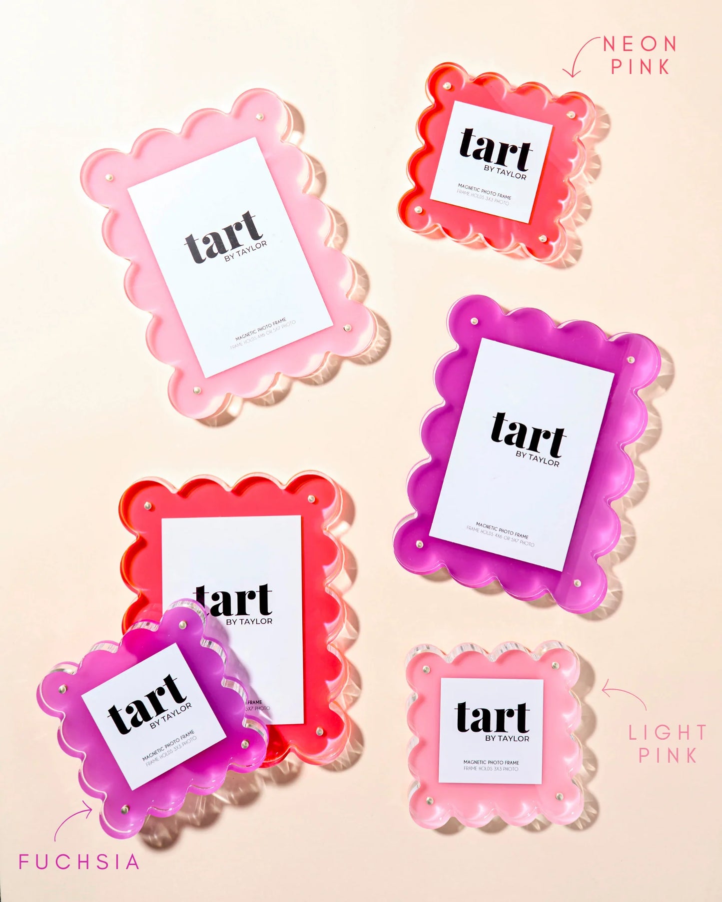 Tart By Taylor -  NEON PINK MINI ACRYLIC PICTURE FRAME