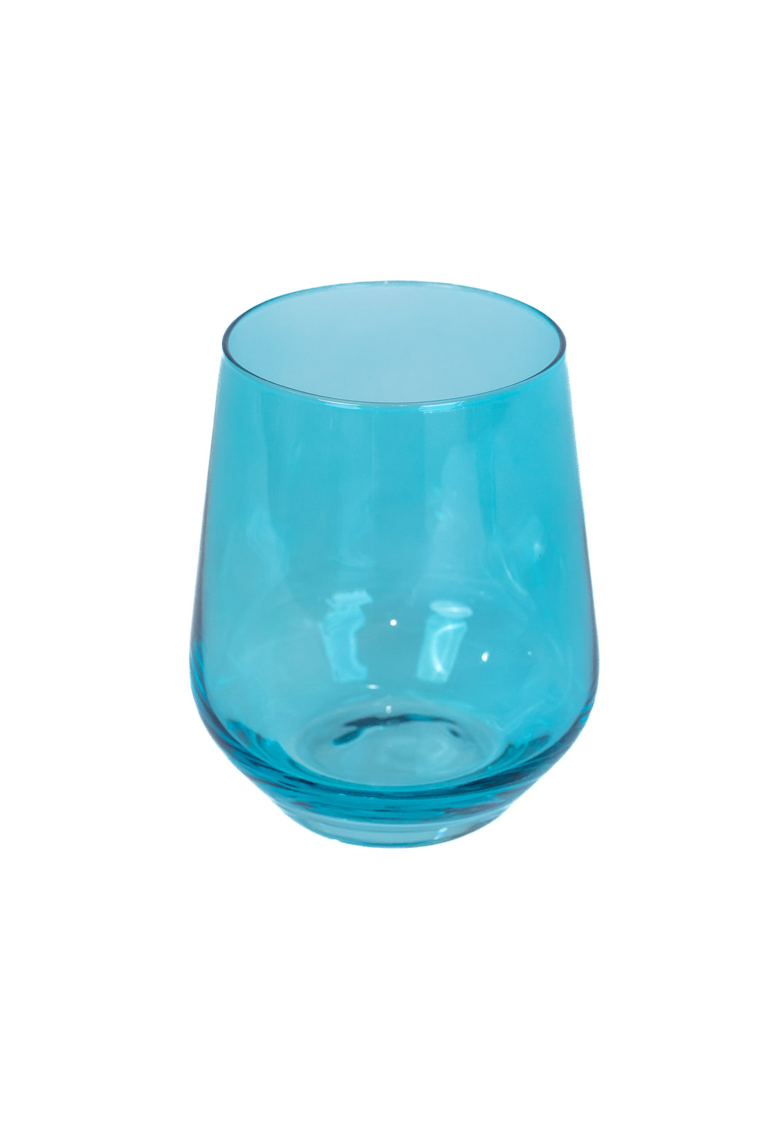 ESTELLE COLORED WINE STEMLESS - SET OF 6 {OCEAN BLUE}