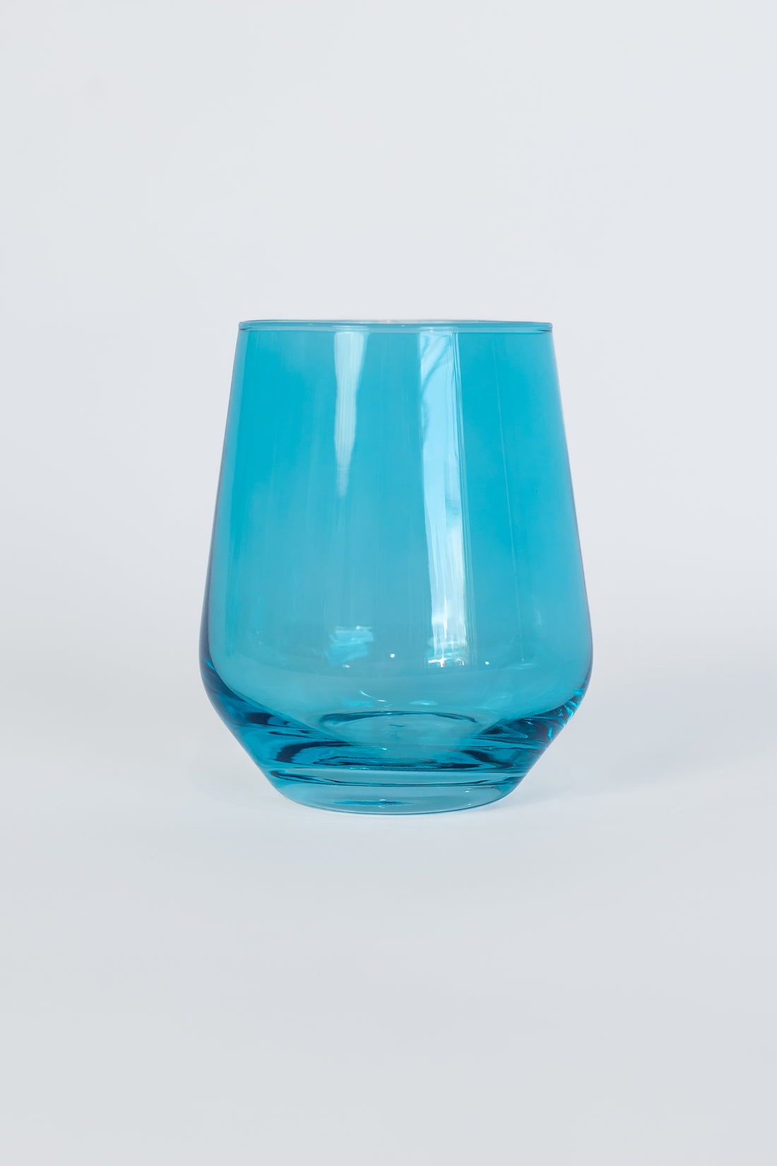 ESTELLE COLORED WINE STEMLESS - SET OF 6 {OCEAN BLUE}