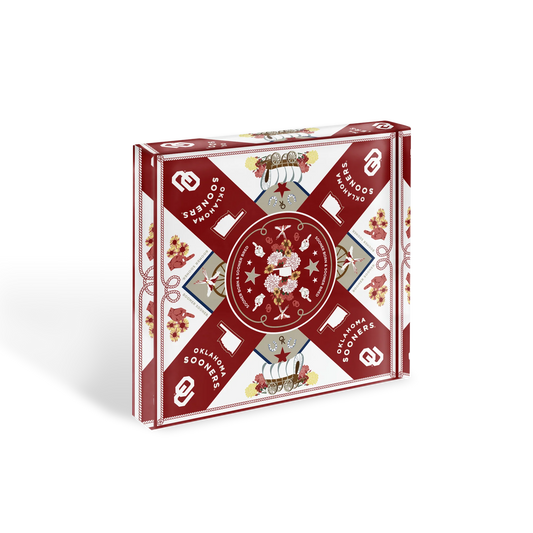 Oklahoma Sooners Acrylic Block Scarf Art